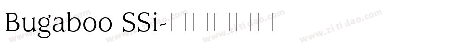 Bugaboo SSi字体转换